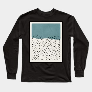 Abstract, Rain, Mid century modern kids wall art, Nursery room Long Sleeve T-Shirt